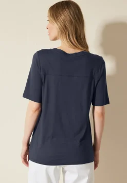 Tunika T-Shirt in Unifarbe
