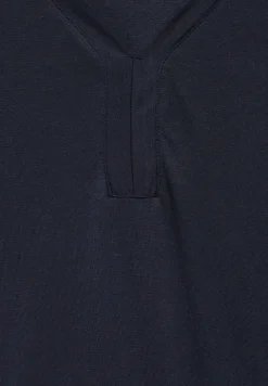 Tunika T-Shirt in Unifarbe