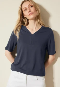 Tunika T-Shirt in Unifarbe