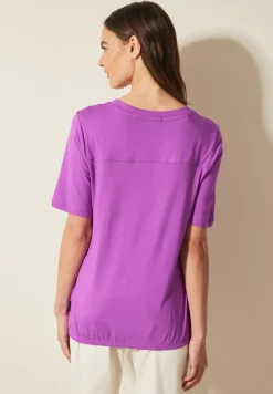 Tunika T-Shirt in Unifarbe