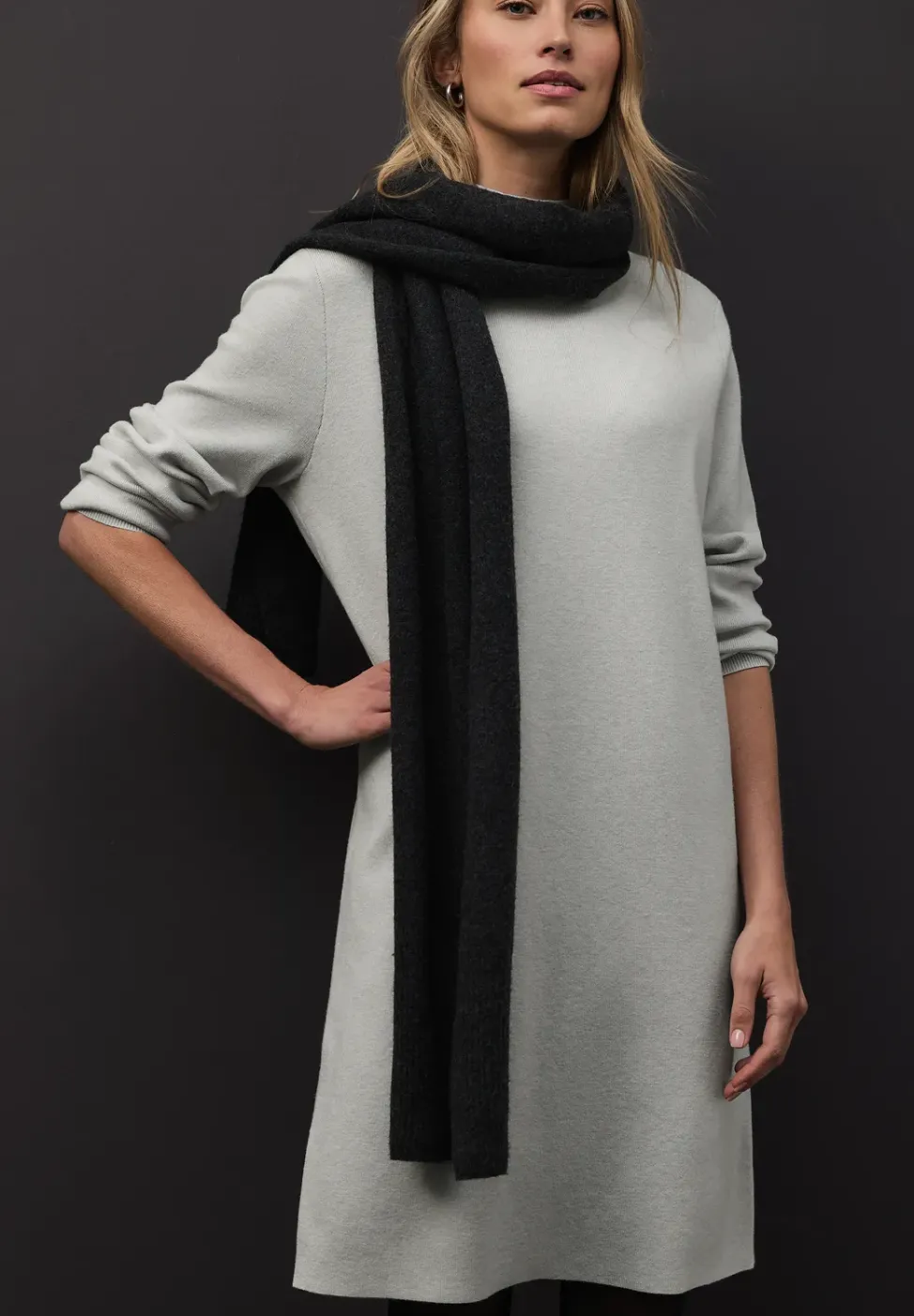 Turtleneck Strickkleid
