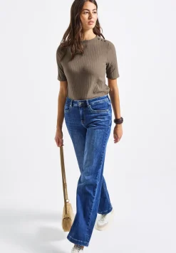 Turtleneck Shirt mit Knöpfen