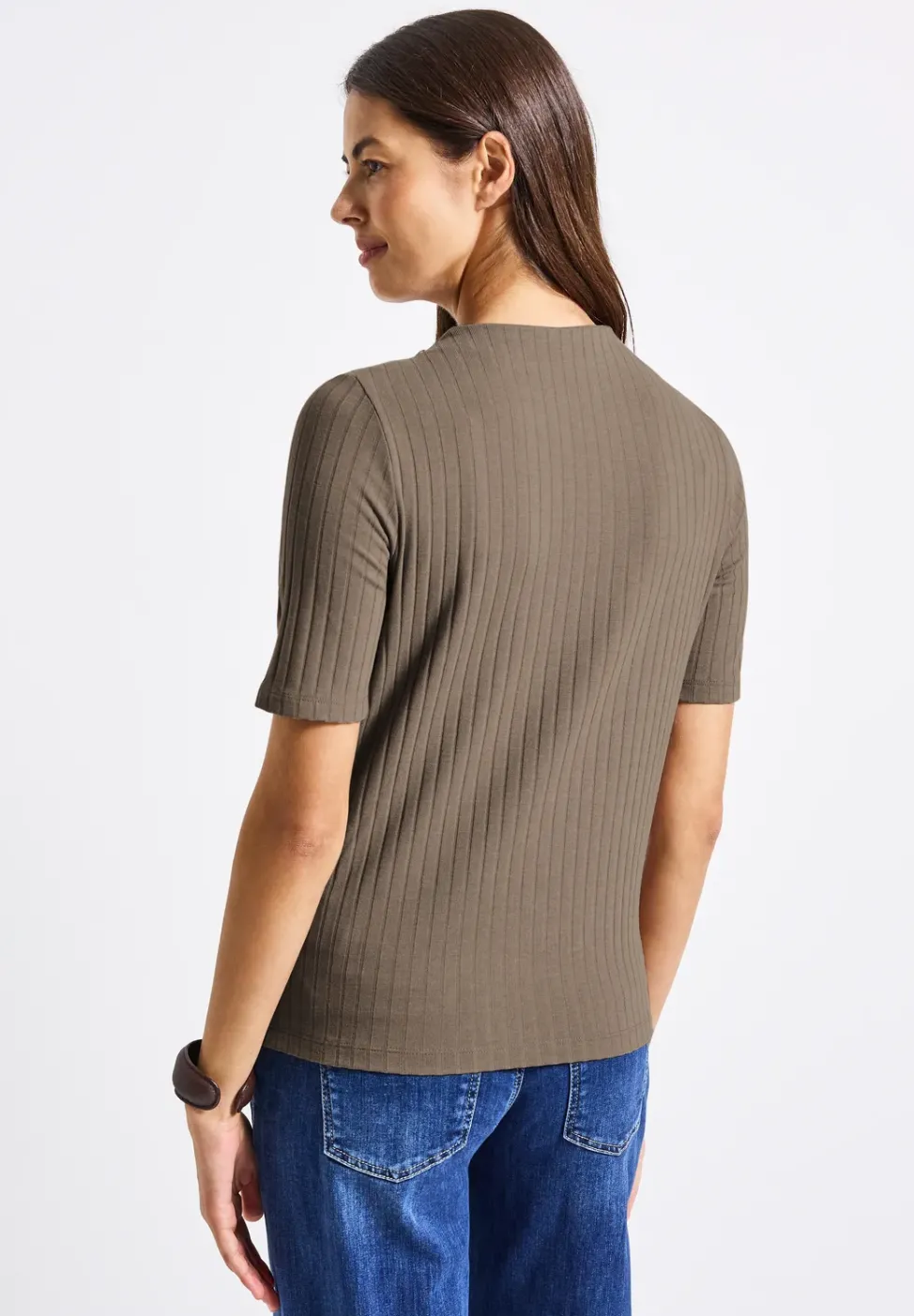 Turtleneck Shirt mit Knöpfen