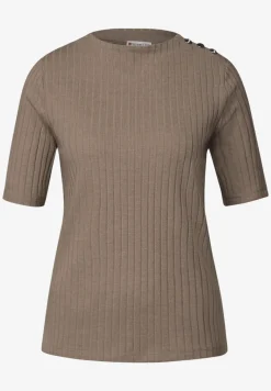 Turtleneck Shirt mit Knöpfen