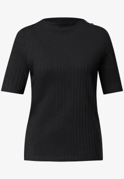 Turtleneck Shirt mit Knöpfen
