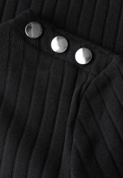 Turtleneck Shirt mit Knöpfen