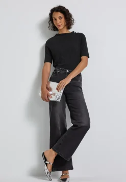 Turtleneck Shirt mit Knöpfen