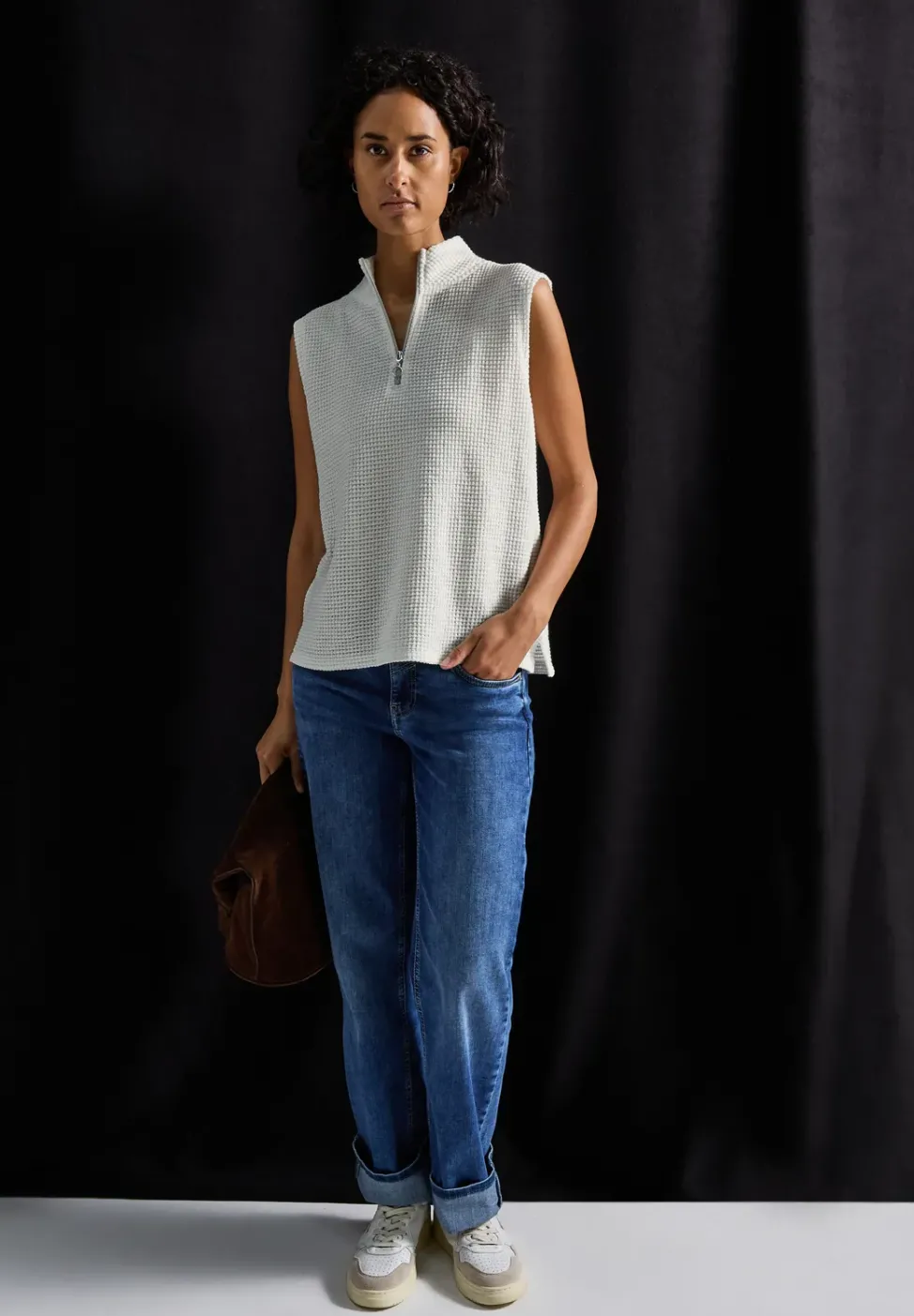 Turtleneck Shirt mit Zipper