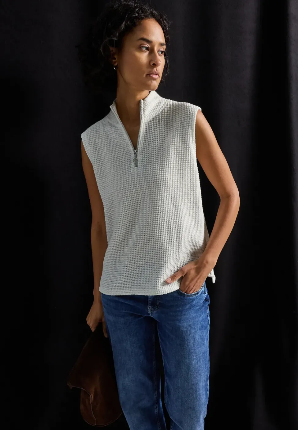 Turtleneck Shirt mit Zipper