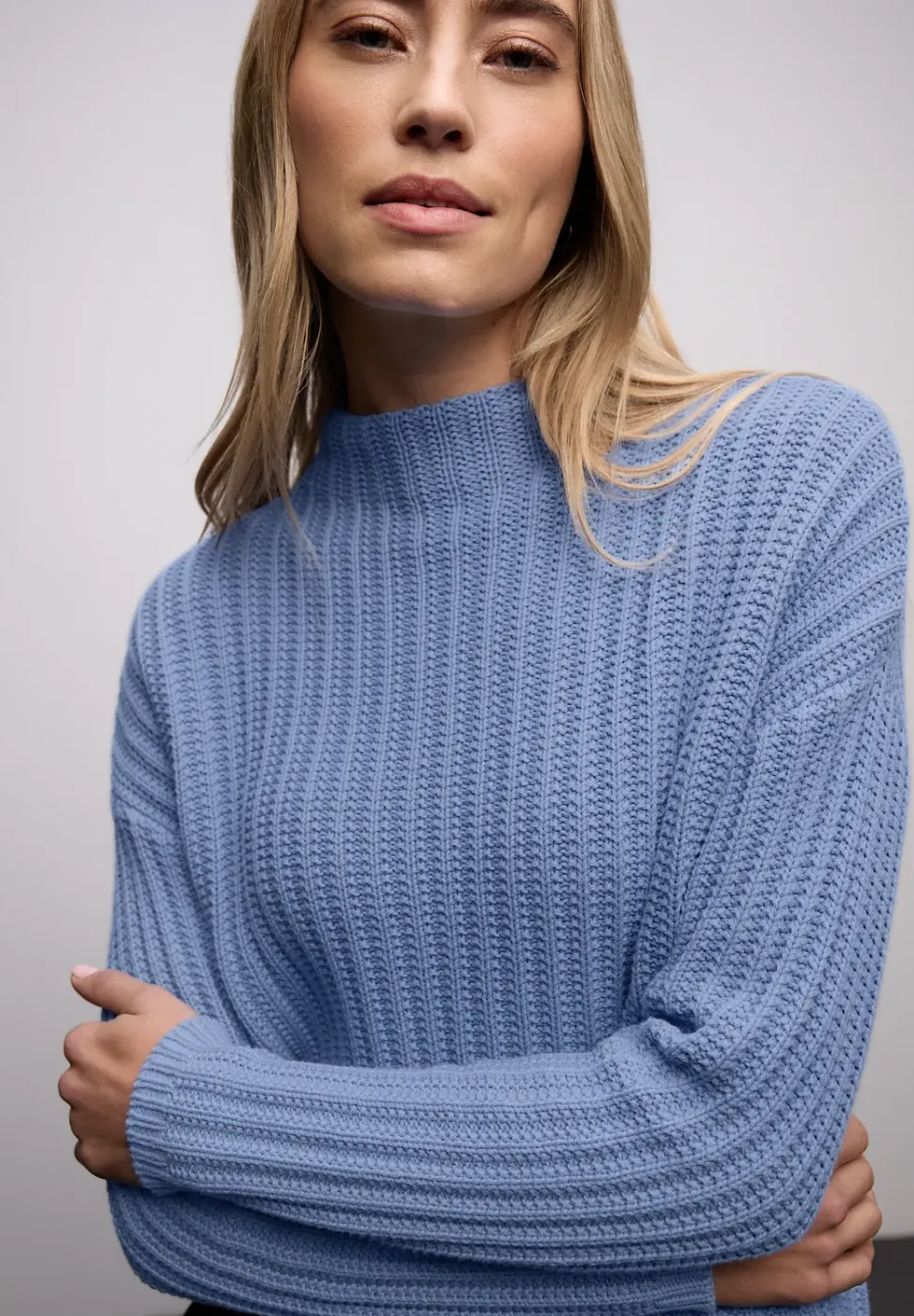 Turtleneck Strukturpullover