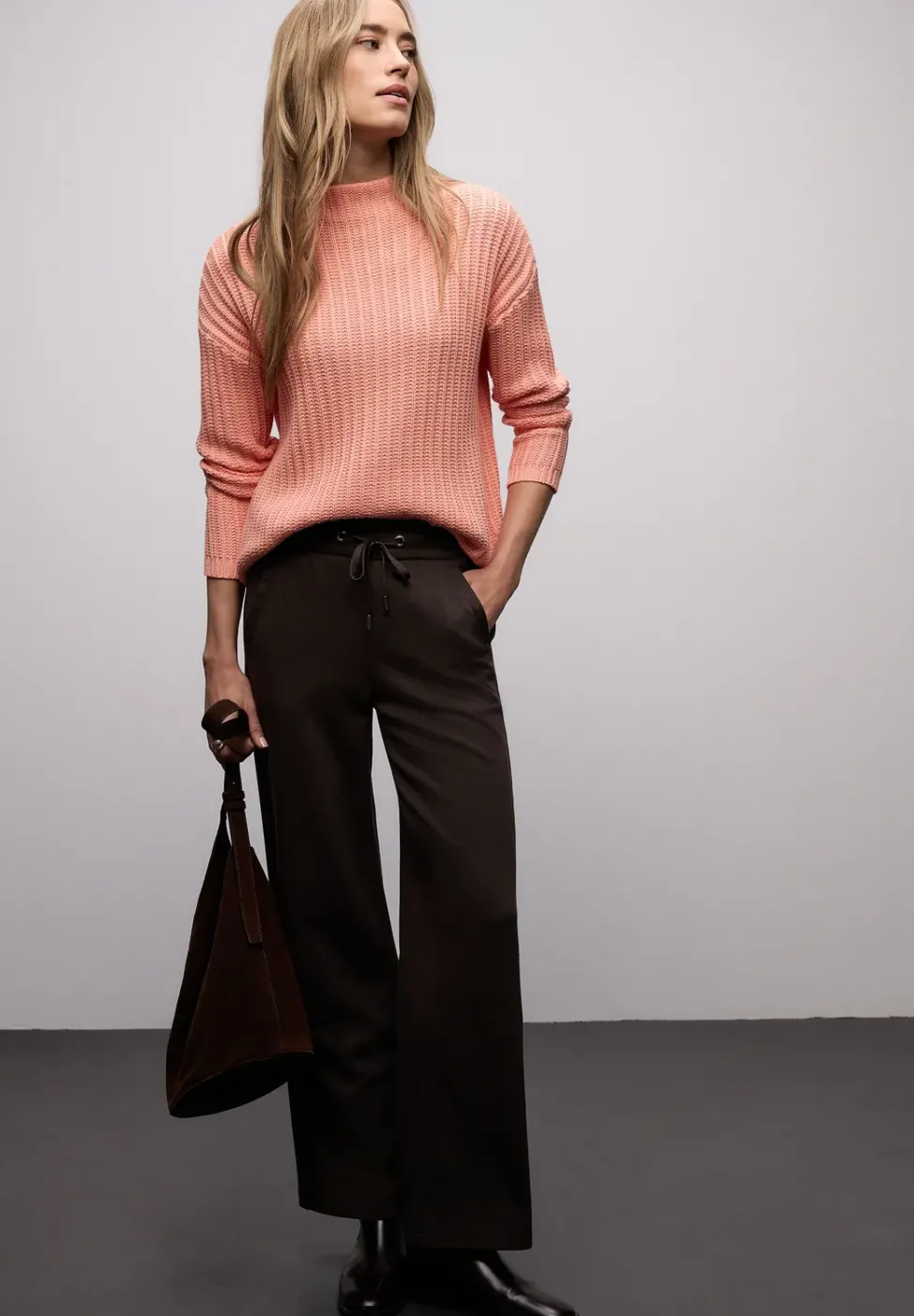 Turtleneck Strukturpullover