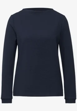Turtleneck Struktur-Shirt