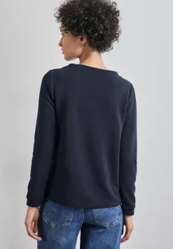 Turtleneck Struktur-Shirt