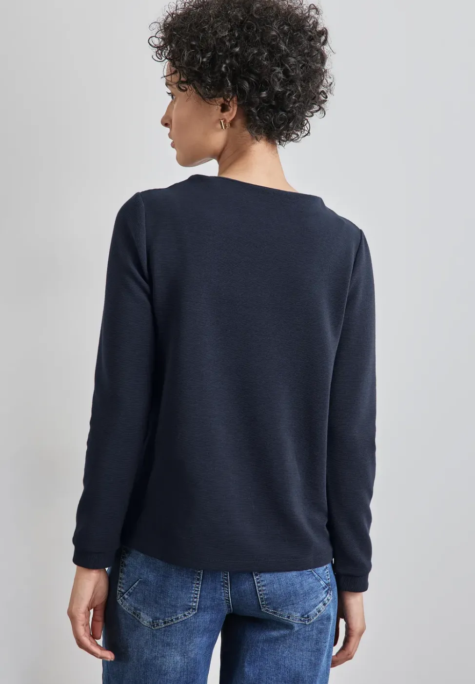 Turtleneck Struktur-Shirt