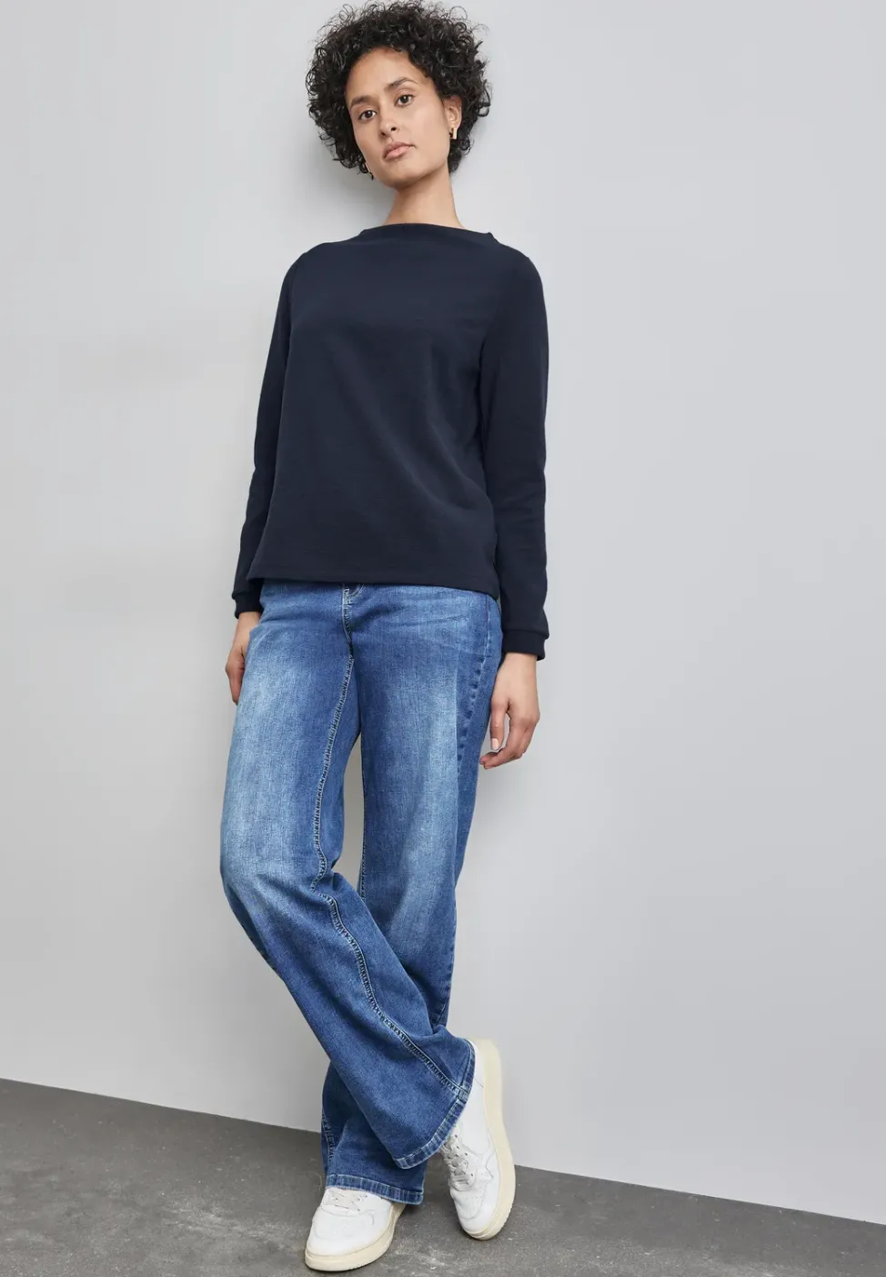 Turtleneck Struktur-Shirt