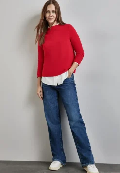 Turtleneck Struktur-Shirt