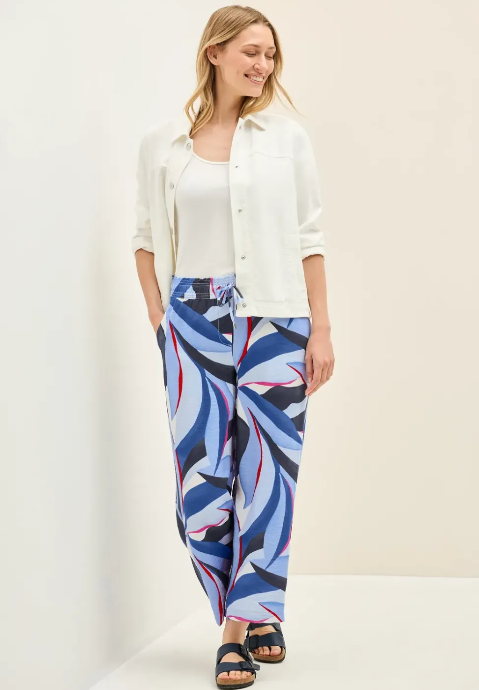 7/8 Twill-Hose mit Struktur