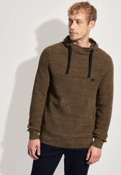 Two Tone Funnelneck Pullover
