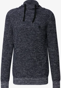 Two Tone Funnelneck Pullover