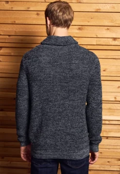 Two Tone Funnelneck Pullover