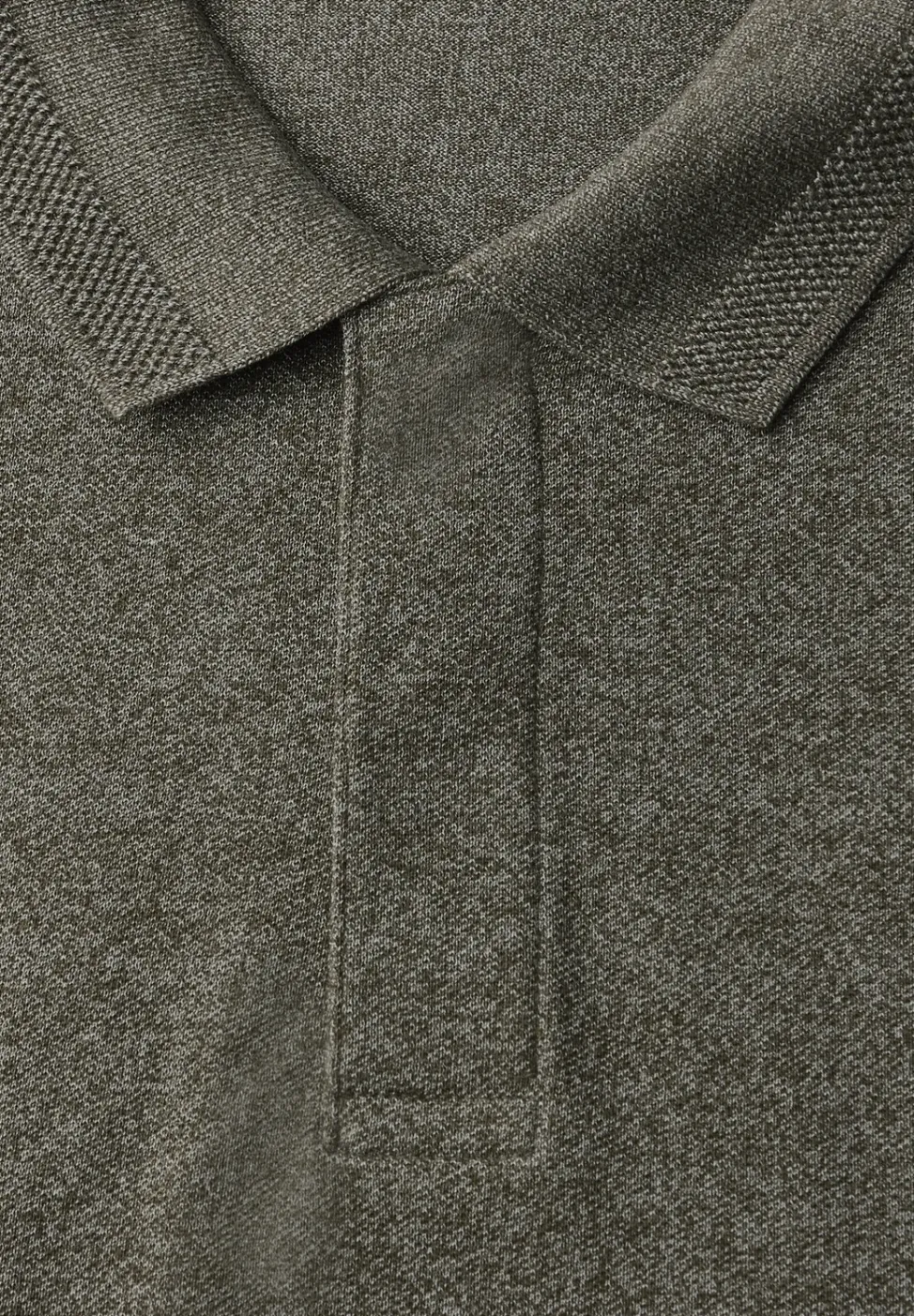 Two Tone Langarm Poloshirt