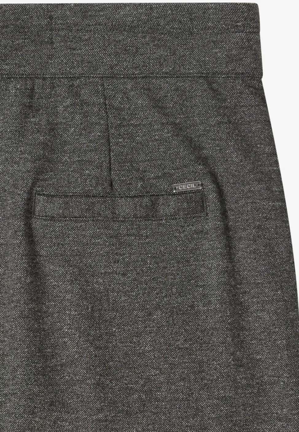 Two-Tone Melange Jogg Skirt