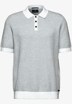 Two-Tone Struktur-Poloshirt