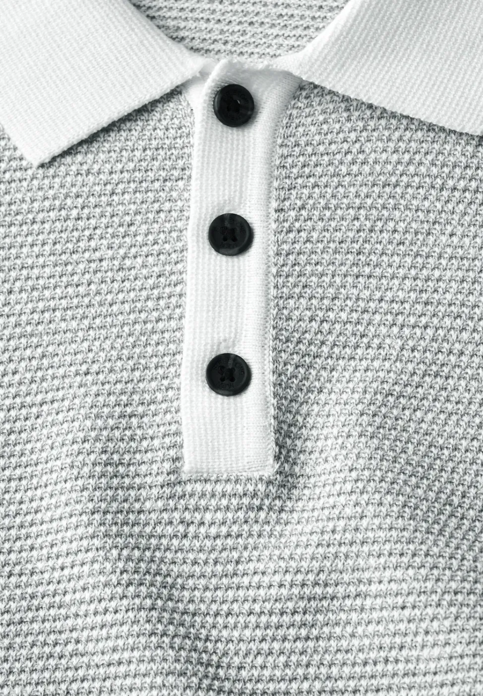 Two-Tone Struktur-Poloshirt