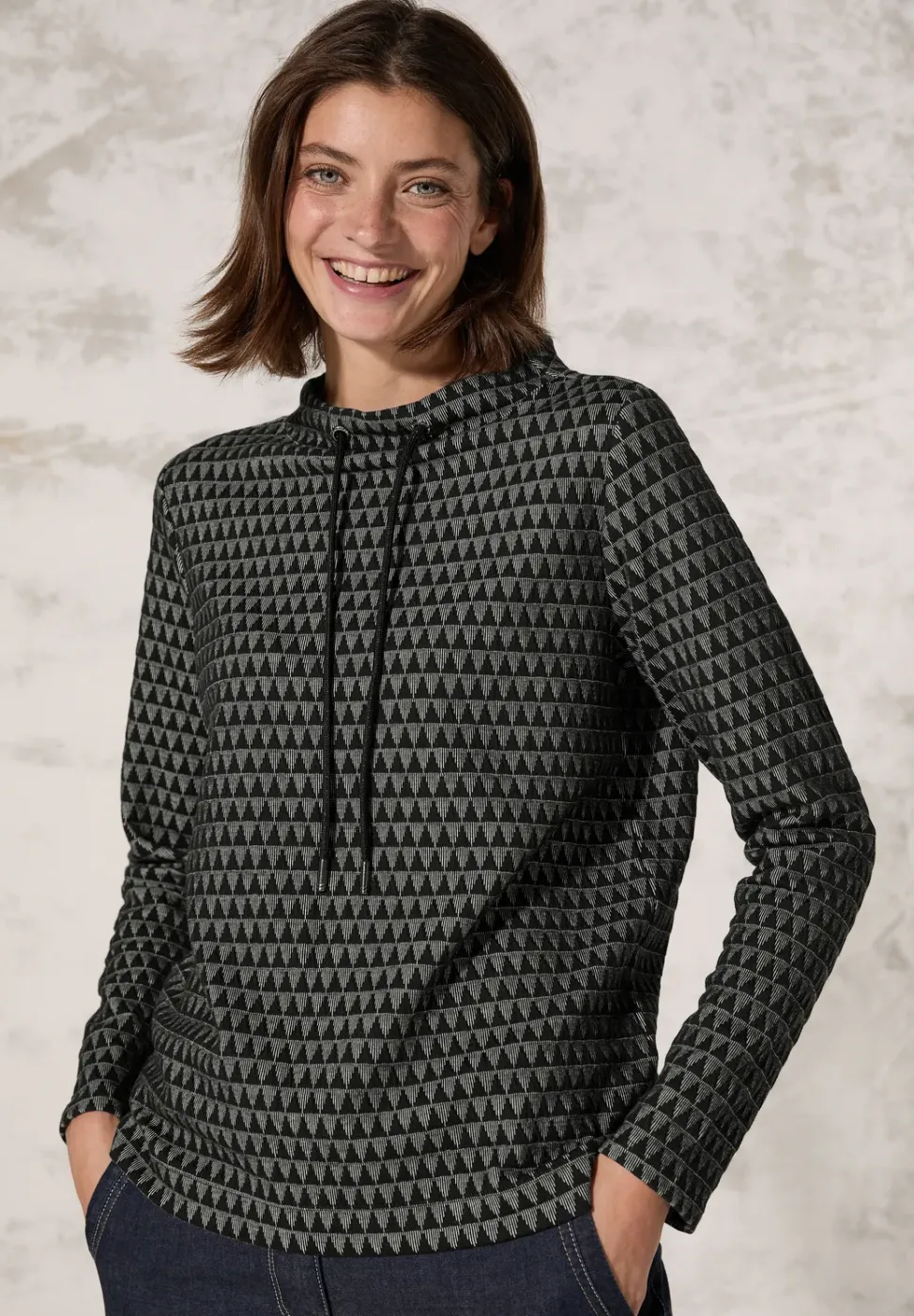 Two-Tone Jaquard Shirt