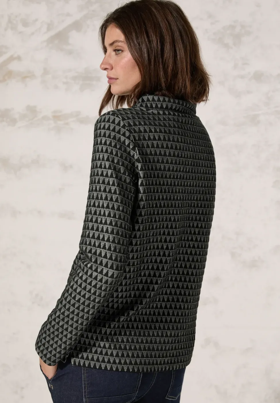 Two-Tone Jaquard Shirt
