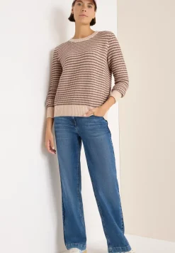 Two-Tone Strukturpullover