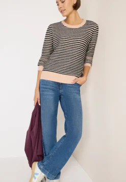Two-Tone Strukturpullover