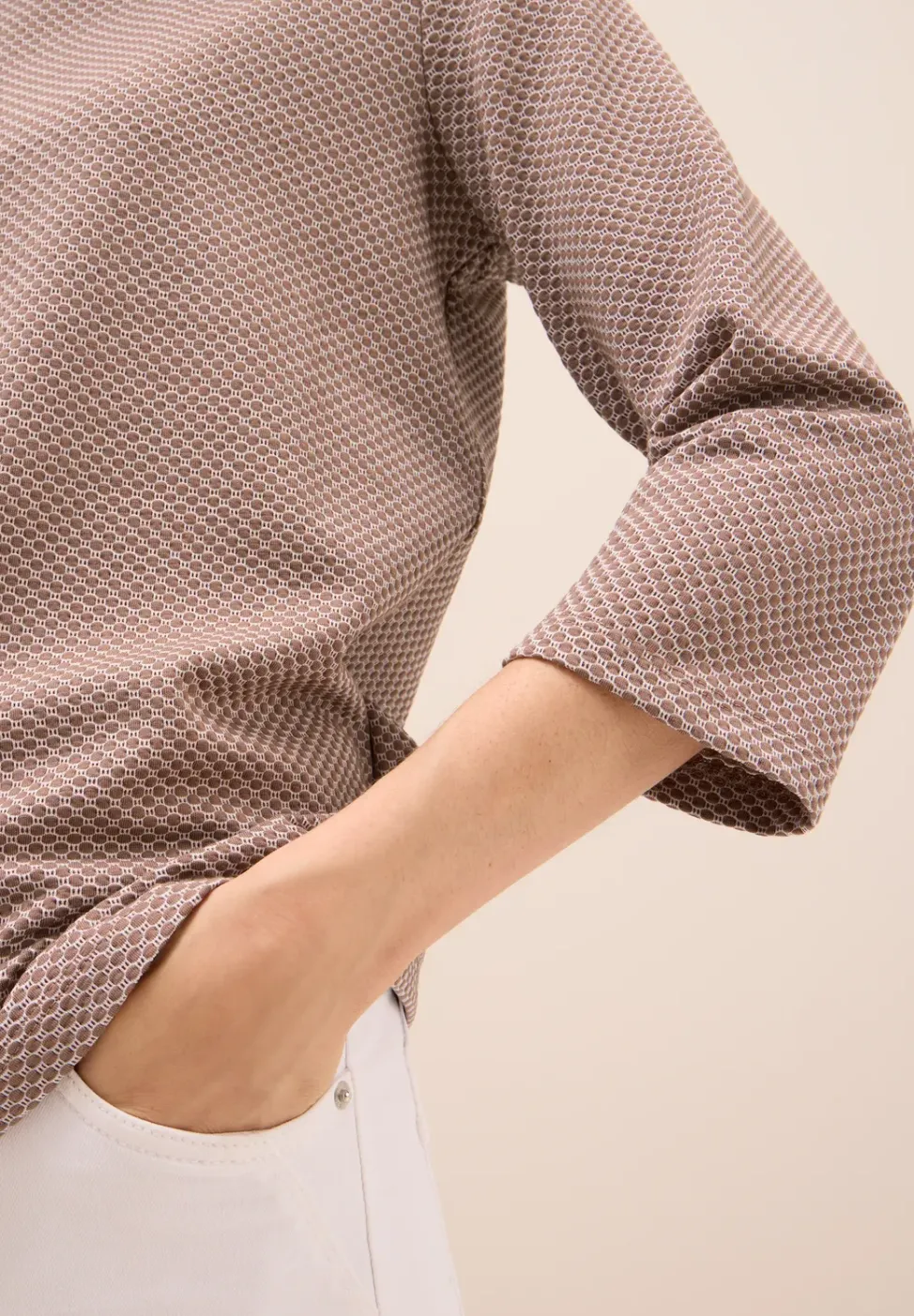 Two Tone Strukturshirt