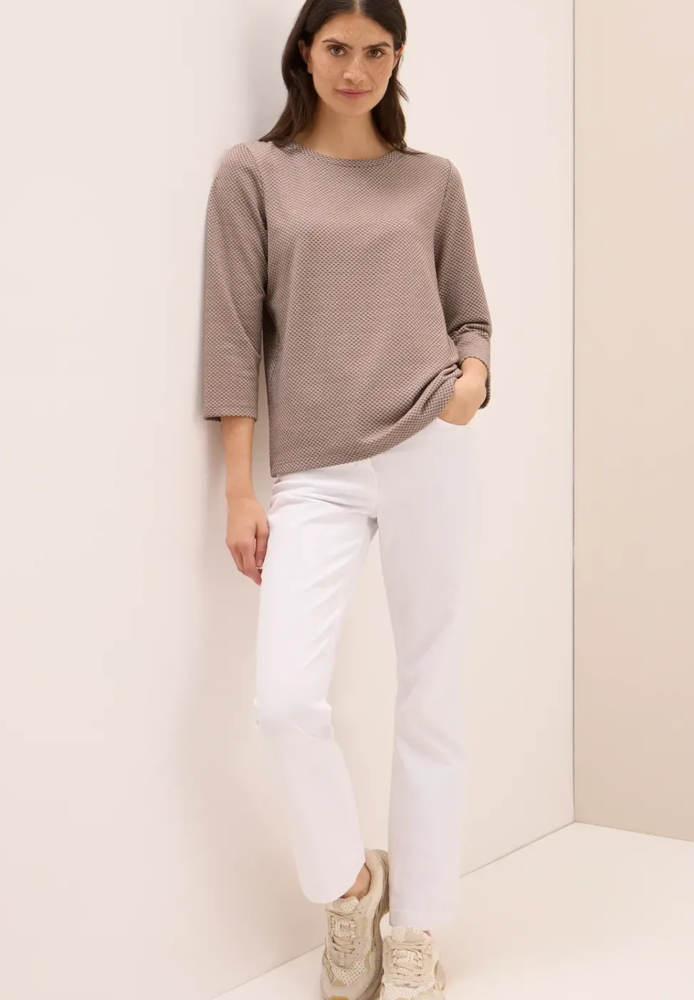 Two Tone Strukturshirt