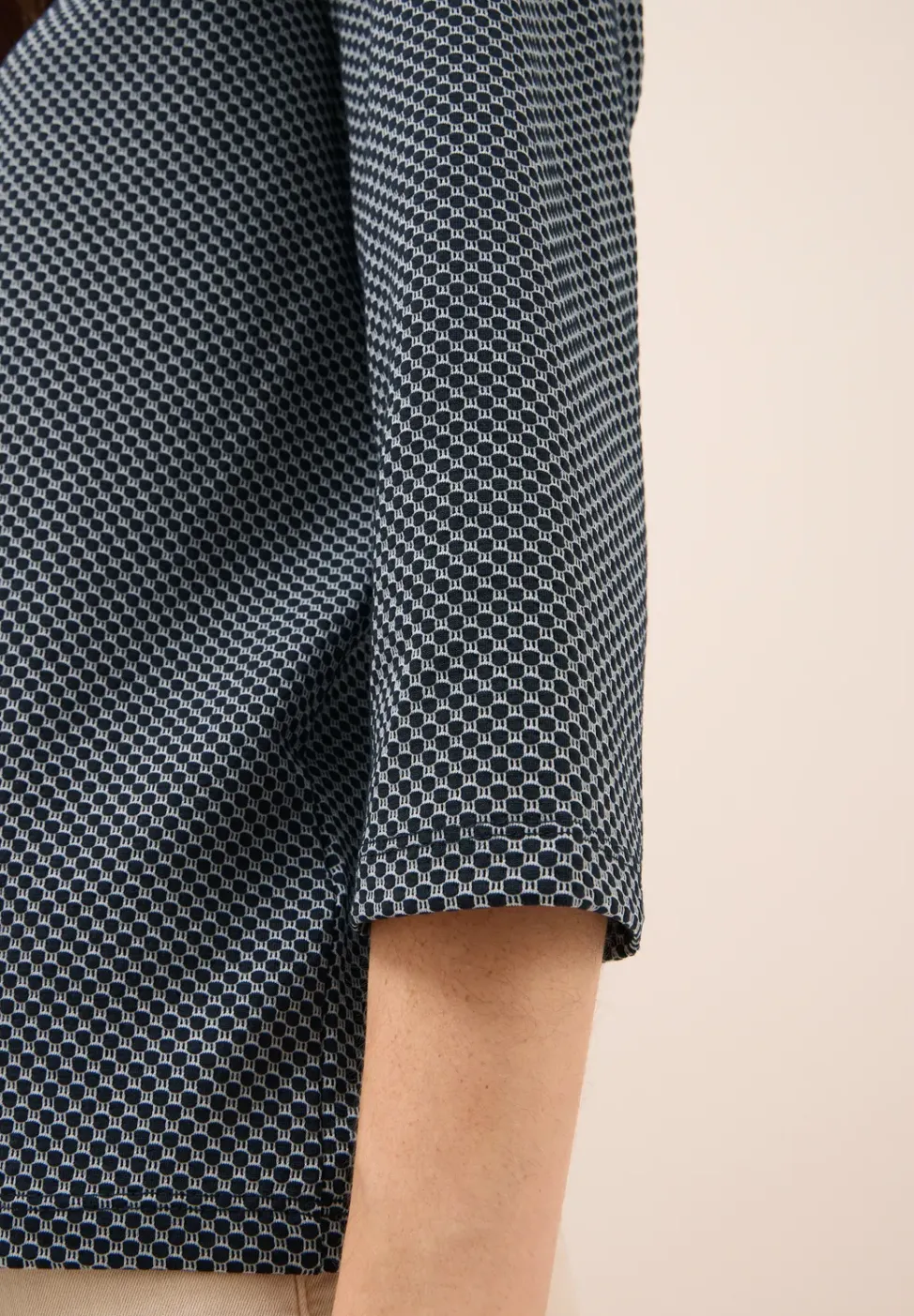 Two Tone Strukturshirt