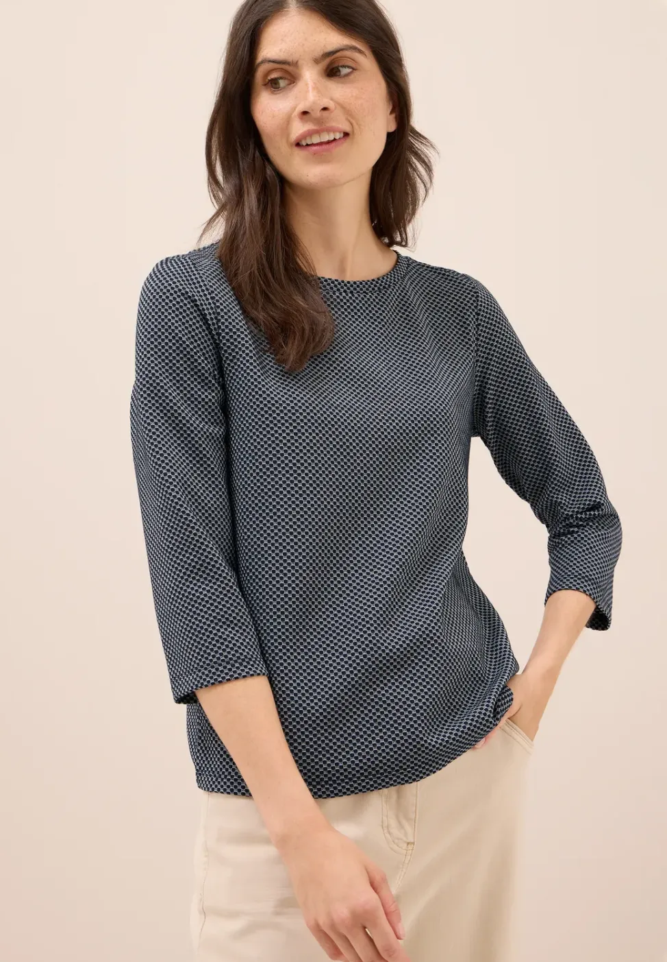 Two Tone Strukturshirt
