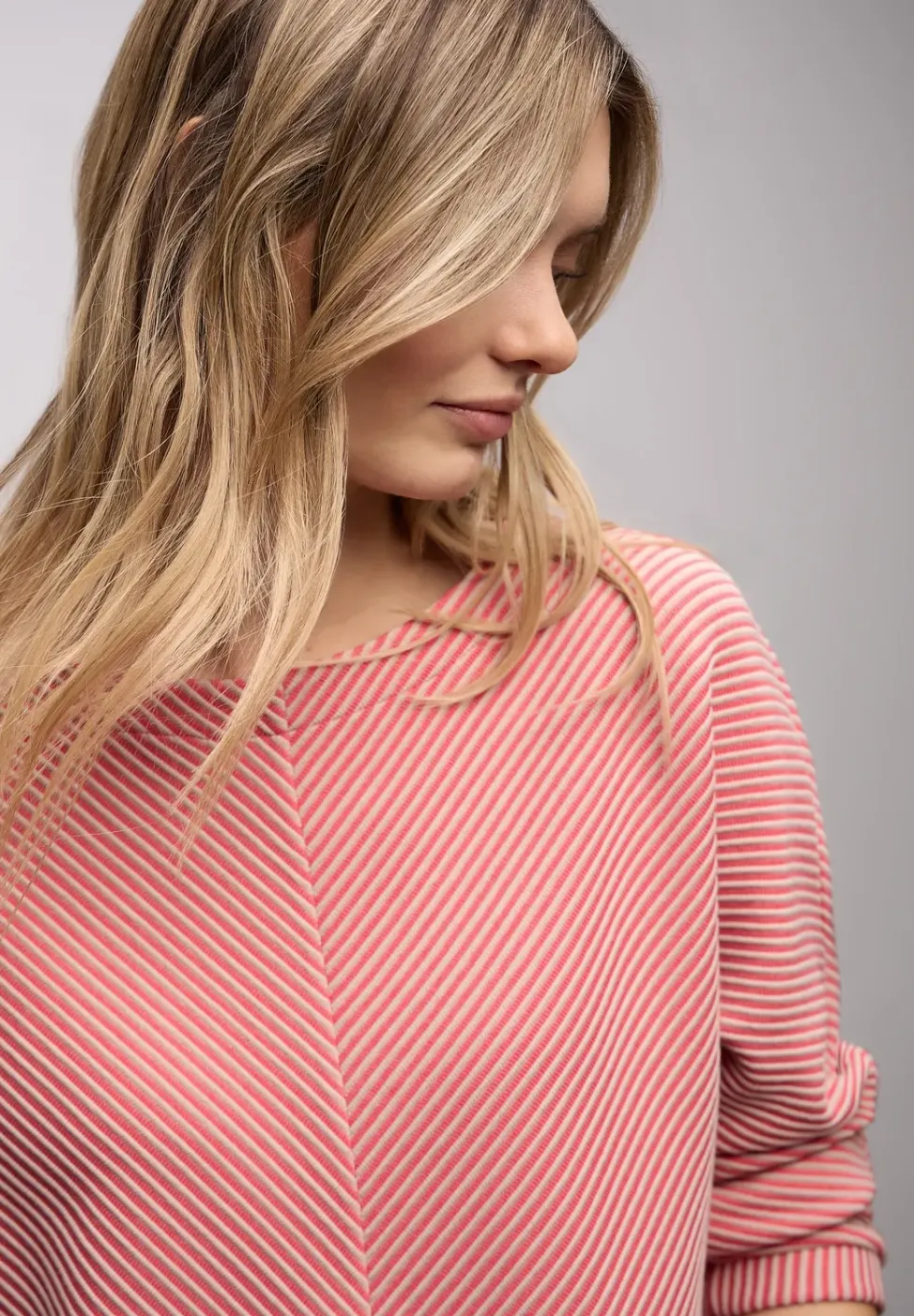 Two-Tone Strukturshirt