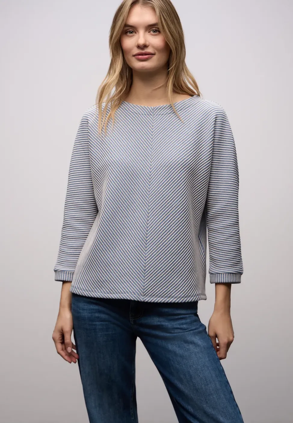 Two-Tone Strukturshirt