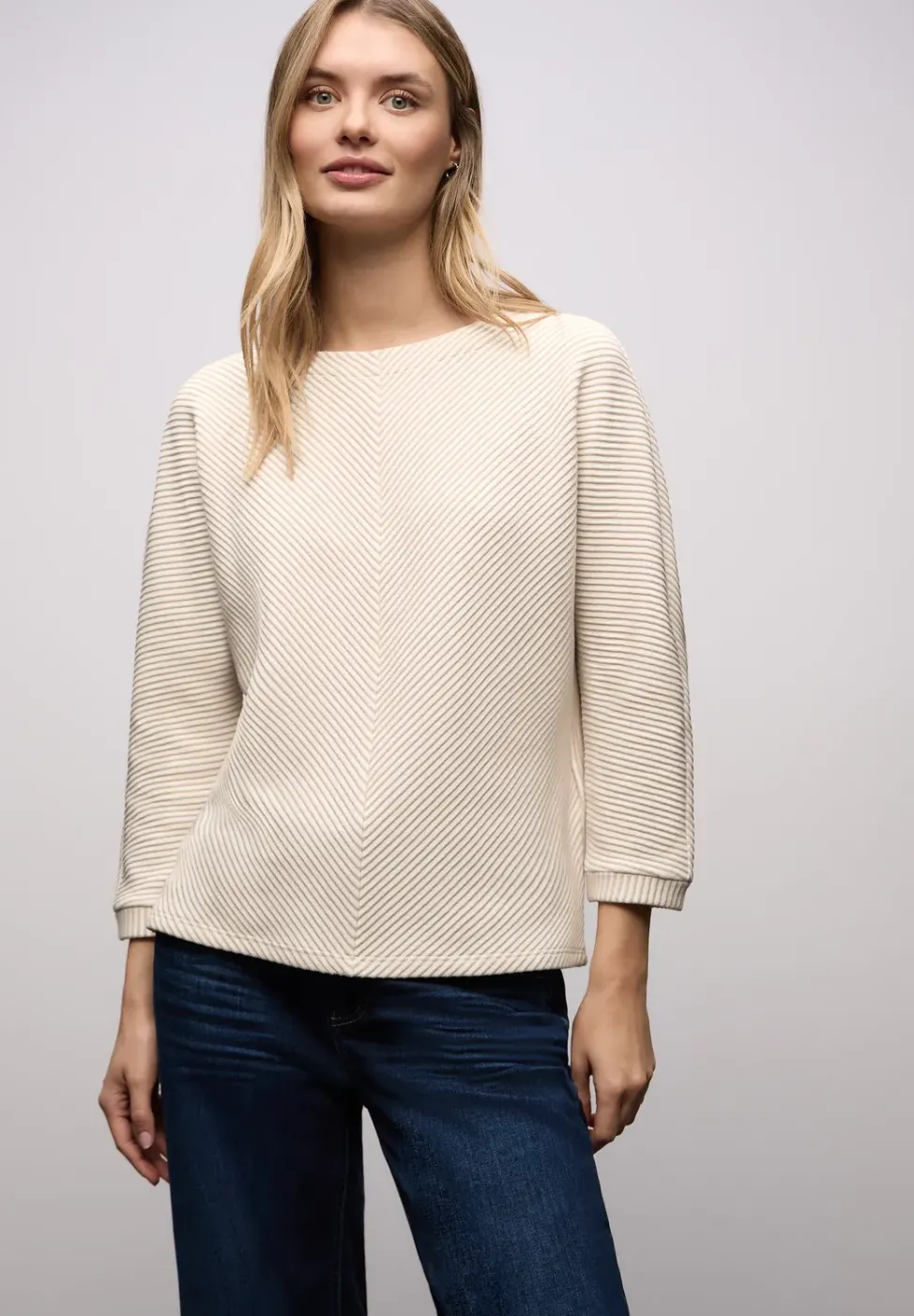 Two-Tone Strukturshirt
