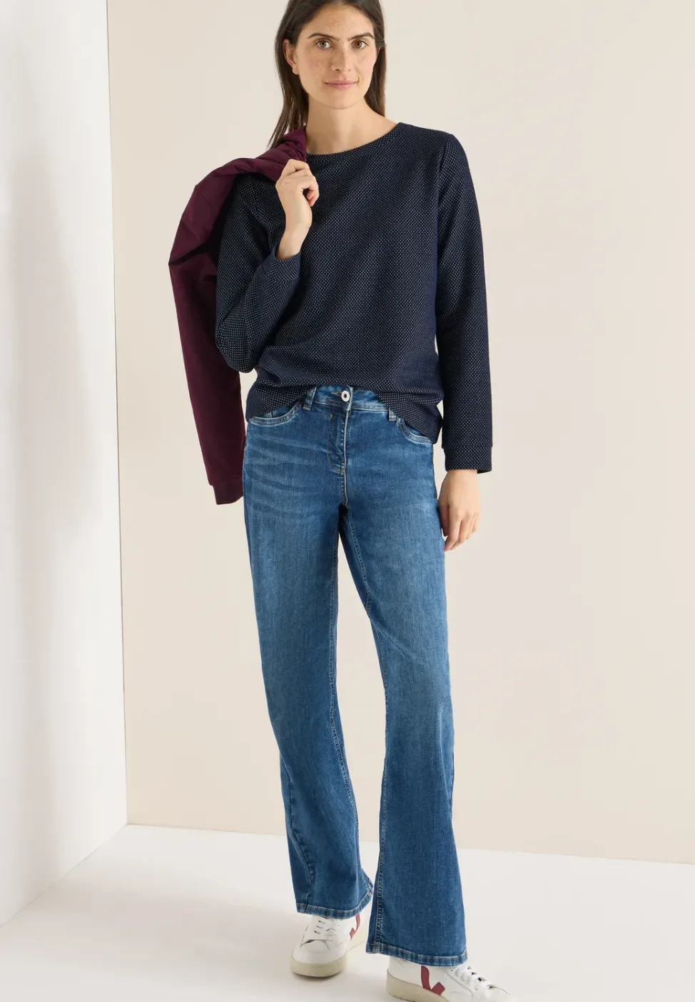 Two Tone Strukturshirt