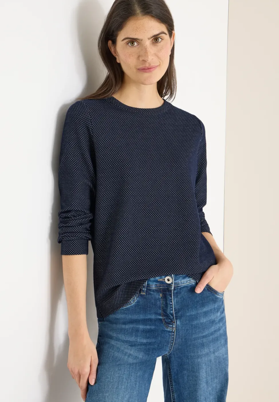 Two Tone Strukturshirt