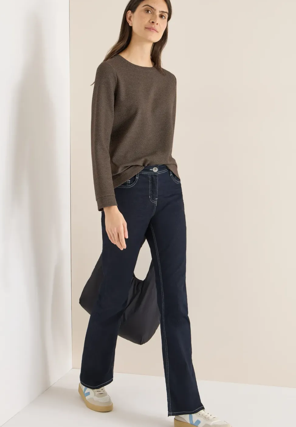 Two Tone Strukturshirt