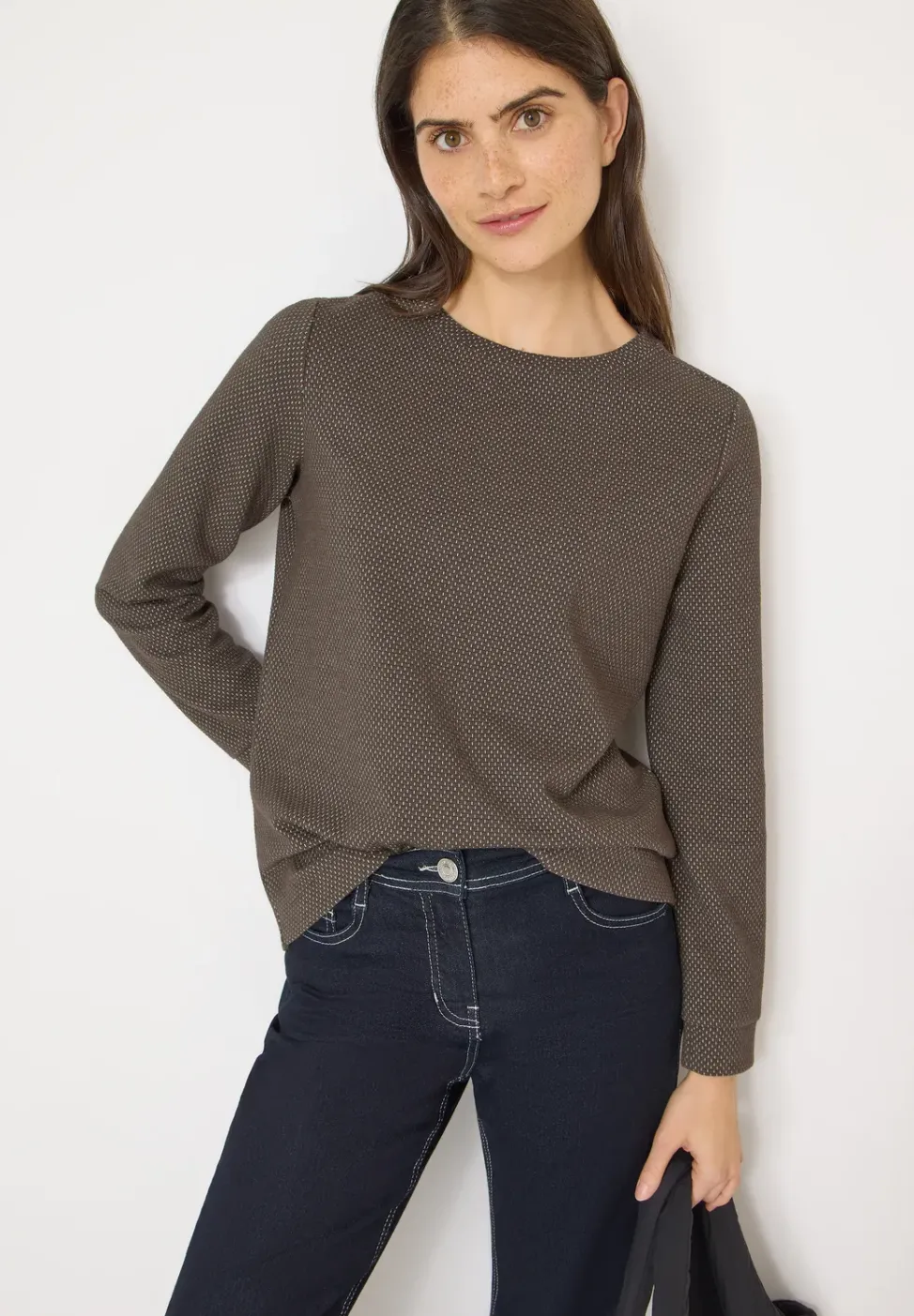 Two Tone Strukturshirt