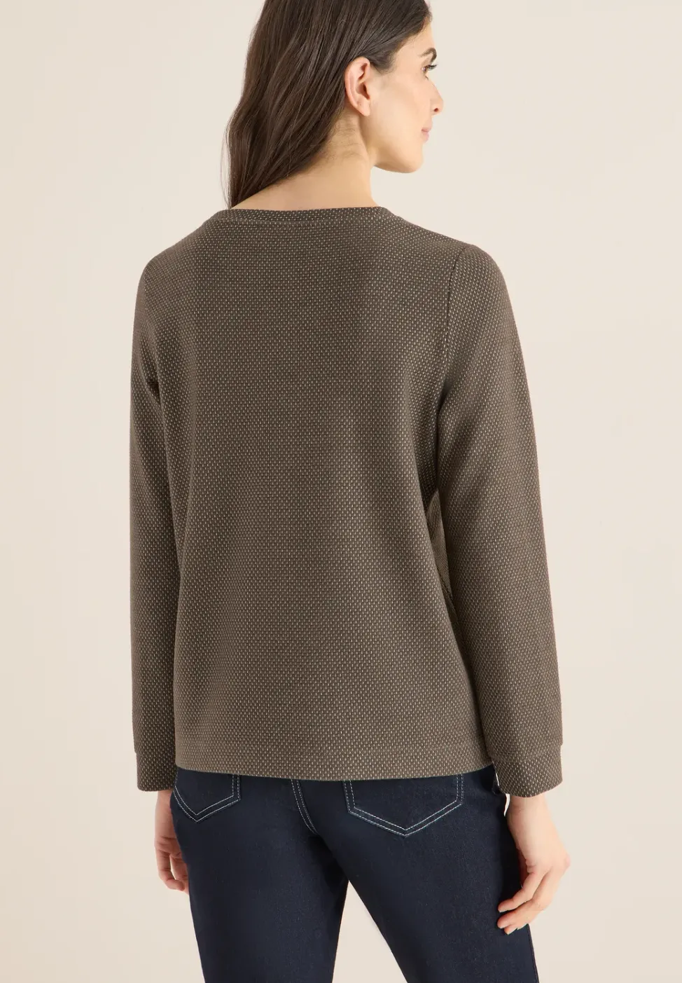 Two Tone Strukturshirt
