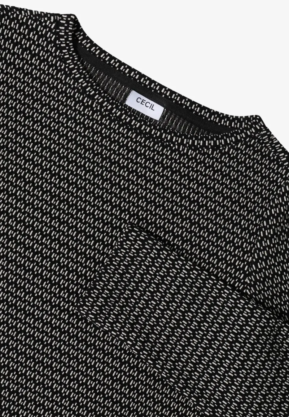 Two-Tone Strukturshirt