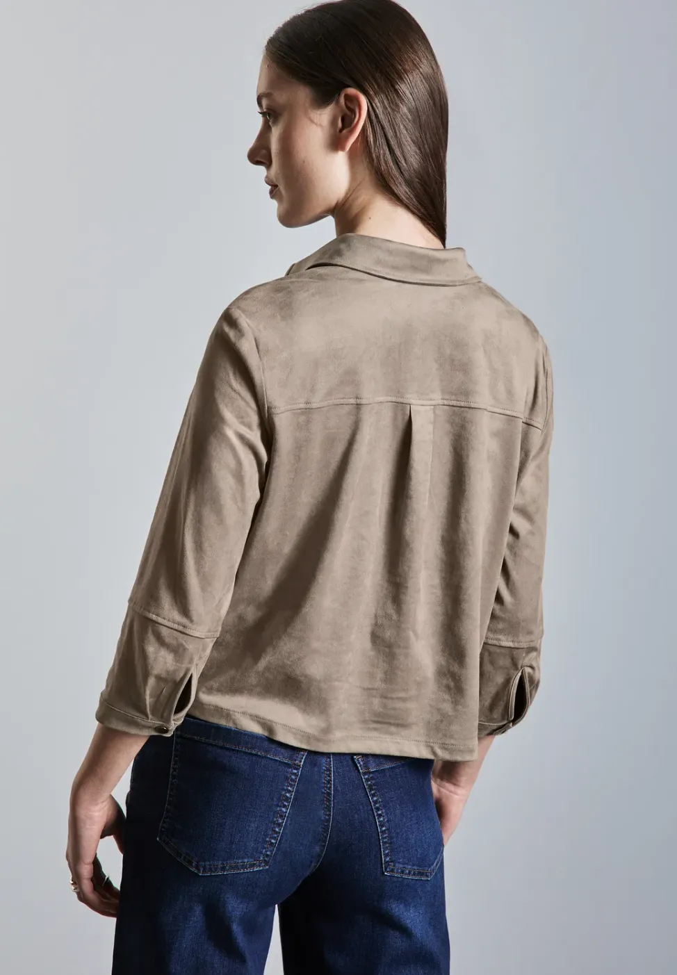 Velours Bluse