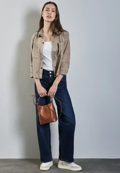 Velours Bluse