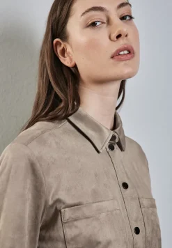 Velours Bluse