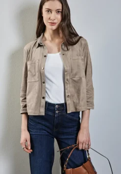 Velours Bluse