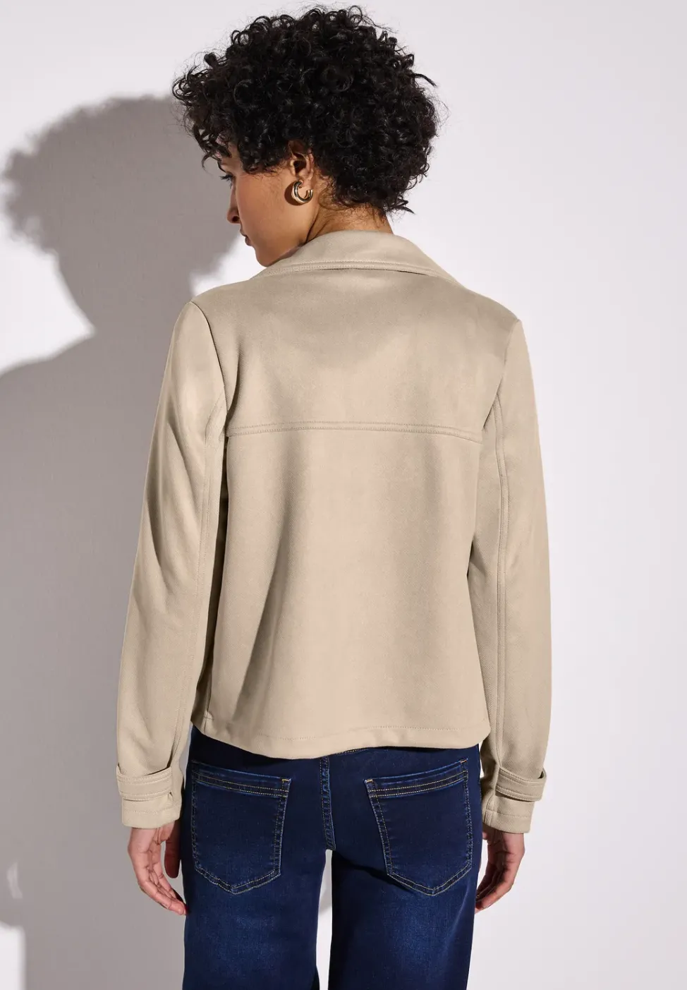 Velours Jacke